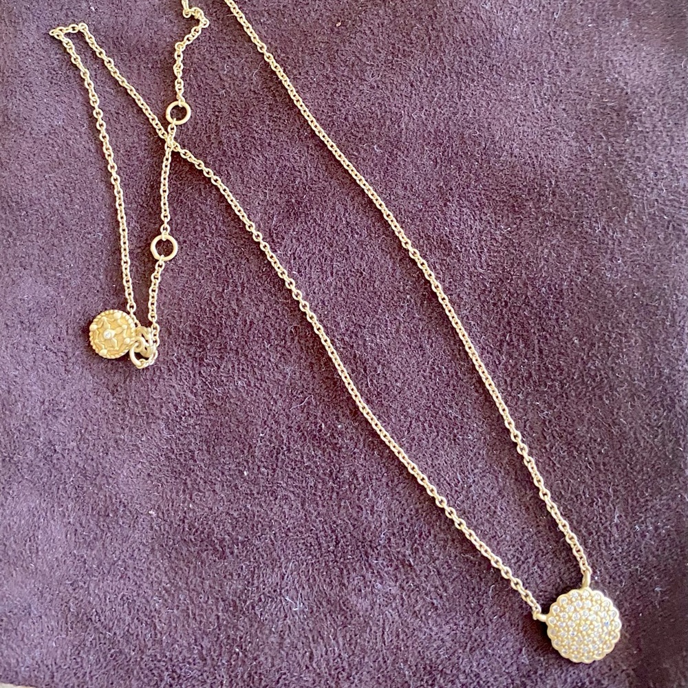Freida Rothman Gold Pendant Necklace